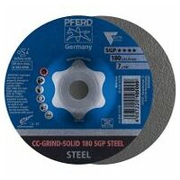 CC-GRIND SOLID grinding disc 180x22.23 mm COARSE Special Line SGP STEEL for steel