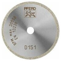 Disque à tronçonner diamant D1A1R 50x1,4x6,0 mm D151 (moyenne), pour verre/céramique/carbure