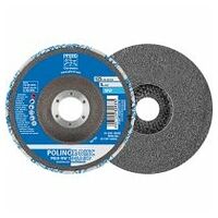 POLINOX pressed non-woven disc PNER dia. 125 mm centre hole dia. 22.23 mm medium-soft SIC fine for finishing