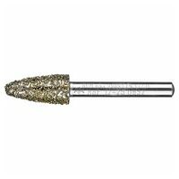 Diamond grinding point tree shape with radius end dia. 12.0 mm shank dia. 6 mm D852 (very coarse) for grinding