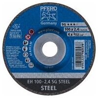 Cut-off wheel EH 100x2.4x16 mm depressed centre Performance Line SG STEEL for steel