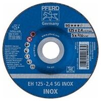 Cut-off wheel EH 125x2.4x22.23 mm depressed centre Performance Line SG INOX for stainless steel