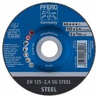 Cut-off wheel EH 125x2.4x22.23 mm depressed centre Performance Line SG STEEL for steel