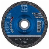 Cut-off wheel EH 150x3.0x22.23 mm depressed centre Performance Line SG STEEL for steel