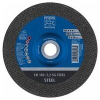 Cut-off wheel EH 180x3.2x22.23 mm depressed centre Performance Line SG STEEL for steel