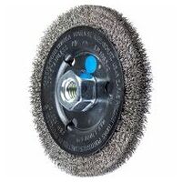 Wheel brush crimped RBU dia. 125x12 mm M14 stainless steel wire dia. 0.30 angle grinders