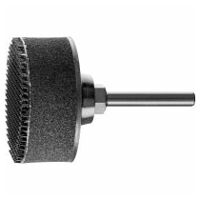POLINOX holder for non-woven marbling discs hook-and-loop-backed dia. 50 mm shank dia. 6 mm