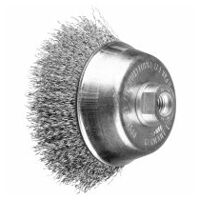 cup brush crimped TBU dia. 100mm M14 stainless steel wire dia. 0.30 angle grinders (1)