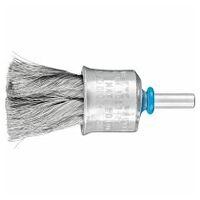 End brush with plastic protection knotted PBG dia. 23 mm shank dia. 6 mm stainless steel wire dia. 0.15