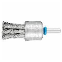 End brush with plastic protection knotted PBG dia. 23 mm shank dia. 6 mm stainless steel wire dia. 0.60