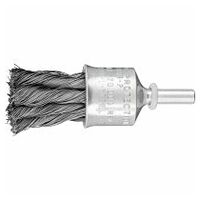End brush knotted PBG dia. 23 mm shank dia. 6 mm steel wire dia. 0.25