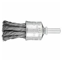 End brush knotted PBG dia. 23 mm shank dia. 6 mm steel wire dia. 0.35