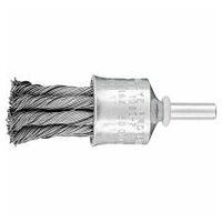 End brush knotted PBG dia. 23 mm shank dia. 6 mm steel wire dia. 0.50