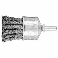 End brush knotted PBG dia. 30 mm shank dia. 6 mm steel wire dia. 0.50
