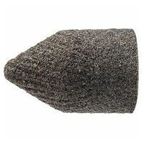 POLICAP abrasive cap PC tapered conical shape with radius end aluminium oxide dia. 16x26 mm A150 for general use
