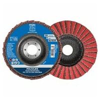POLIVLIES flap disc PVZ ceramic dia. 125 mm hole 22.23 mm CO-COOL60/A100 G for fine grinding