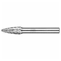 Hartmetall Hochleistungsfrässtift ALLROUND Rundbogen RBF Ø 08x20mm Schaft-Ø 6mm universal grob