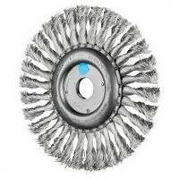 Wheel brush knotted RBG dia. 178x13x22.2 mm stainless steel wire dia. 0.35 mm angle grinders (10)