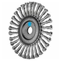Wheel brush knotted RBG dia. 178x13x22.2 mm stainless steel wire dia. 0.50 mm angle grinders