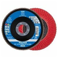 POLIFAN flap disc PFC 115x22.23 mm conical CO-FREEZE 36 SG INOX stainless steel