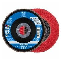 POLIFAN flap disc PFC 115x22.23 mm conical CO-FREEZE 50 SG INOX stainless steel