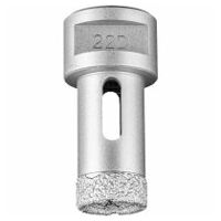 Broca de diamante para perforación en seco DCD FL Ø 22 mm M14 PSF para azulejos (amoladora angular)