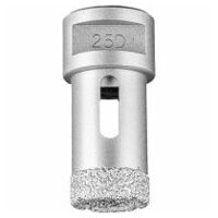 Broca de diamante para perforación en seco DCD FL Ø 25 mm M14 PSF para azulejos (amoladora angular)