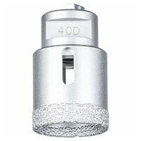 Dry diamond drill bit DCD FL dia. 40 mm M14 PSF for tiles (angle grinder)