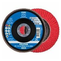 POLIFAN flap disc PFC 125x22.23 mm conical CO-FREEZE 36 SG INOX stainless steel