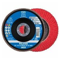 POLIFAN flap disc PFC 125x22.23 mm conical CO-FREEZE 50 SG INOX stainless steel