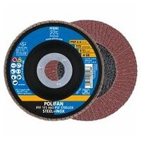 POLIFAN flap disc PFF 115x22.23 mm flat A60 Universal Line PSF STEELOX steel/stainless steel