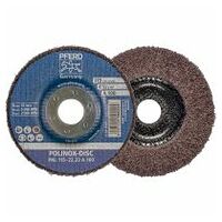 POLINOX non-woven fibre-backing disc PNL dia. 115 mm centre hole dia. 22.23 mm A100 for fine grinding and finishing
