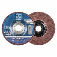 POLINOX non-woven fibre-backing disc PNL dia. 125 mm centre hole dia. 22.23 mm A280 for fine grinding and finishing