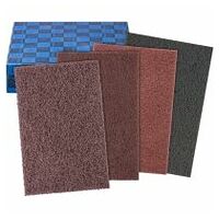 POLINOX non-woven hand pad set PVSK 4-piece 154x224 mm A100,A 180,A 280,SIC 400 for finishing