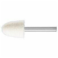 Feltri con gambo per lucidare duri forma a cono Ø 20x25 mm, gambo Ø 6 mm