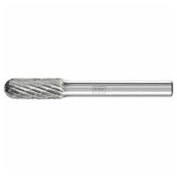 Hardmetalen hoogrendementsstiftfrees TOUGH ronde walsvorm WRC Ø 08x20 mm stift-Ø 6 mm slagvast