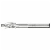 HSS flat countersink with guide pin DIN 373 dia. 10.0 mm shank dia. 8 mm fine for through hole