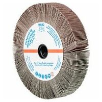 Roue abrasive à lamelles pour meuleuse d’angle FR WS Ø 115x20 mm 5/8-11 A120, application universelle