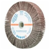 Roue abrasive à lamelles pour meuleuse d’angle FR WS Ø 115x20 mm, M14, A120, application universelle