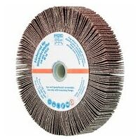 Roue abrasive à lamelles pour meuleuse d’angle FR WS Ø 115x20 mm, M14, A60, application universelle