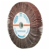 Roue abrasive à lamelles pour meuleuse d’angle FR WS Ø 125x20 mm, M14, A40, application universelle