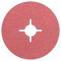 Ceramic oxide grain fibre disc dia. 115 mm CO60 for maximum stock removal on steel