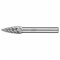 Tungsten carbide high-performance burr ALLROUND pointed tree SPG dia. 08x20mm shank dia. 6mm universal coarse