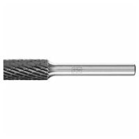 Tungsten carbide high-performance burr cylindrical ZYA dia. 10x20 mm shank dia. 6 mm Z3P HICOAT universal