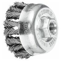 COMBITWIST cup brush knotted TBG dia. 65 mm M14 steel wire dia. 0.50 mm angle grinders (1)