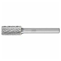 Tungsten carbide high-performance burr TOUGH cylindrical ZYAS end dia. 10x20 mm shank dia. 6 mm impact-resistant