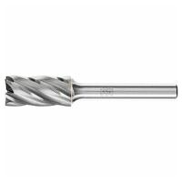 Tungsten carbide high-performance burr ALU cylindrical ZYAS end dia. 12x25 mm shank dia. 6 mm aluminium/non-ferrous metals