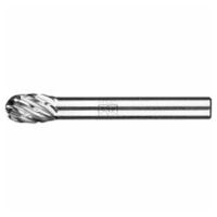 Hardmetalen hoogrendementsstiftfrees STEEL druppel TRE Ø 08x13 mm stift-Ø 6 mm voor staal