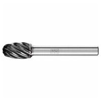 Tungsten carbide high-performance burr INOX oval TRE dia. 10x16 mm shank dia. 6 mm HICOAT stainless steel