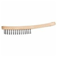 Scratch brush HBU 2 rows steel wire dia. 0.35 mm suitable for general use